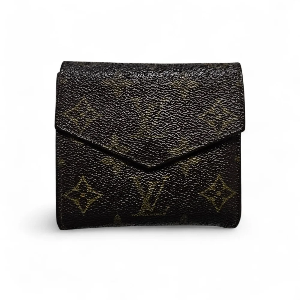 Louis Vuitton Vintage Elise Double Snap Wallet in Monogram Canvas From 1990